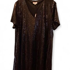 NWT Andree by Unit Black Sequin Cocktail Party Dress Plus Size 2X Holiday